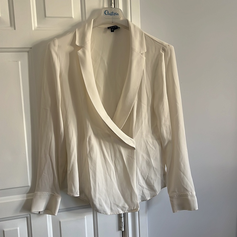 Silk Theory wrap blouse